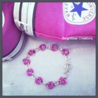 hot pink silver chain nightmair creations