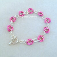 hot pink silver chain nightmair creations