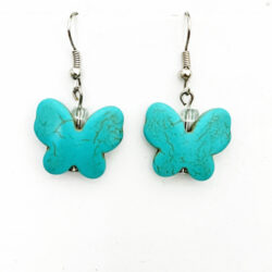 nightmair creations butterfly turquoise earrings