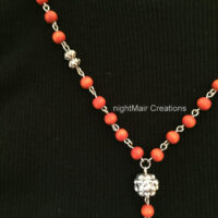 girls rosary style necklace nightmair creations