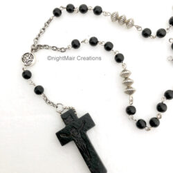 nightMair Creations rosary cross necklace pendant