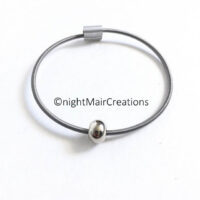 nightmair creations unisex bass string bracelet single bead