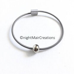 nightmair creations unisex bass string bracelet single bead