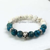 nightmair creations sodalite skull bracelet unisex