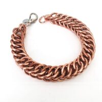 chunky copper link bracelet nightmair Creations