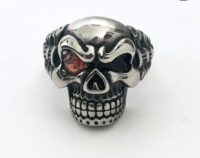 skull ring ruby eye nightmair creations