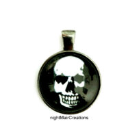 nightMair Creations skull logo pendant necklace