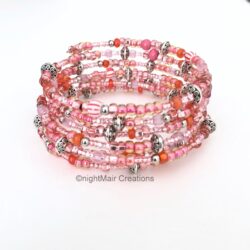 nightMair Creations wrap bracelet pinks