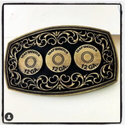 trap shooter belt buckle nightMair creations