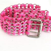 nightmair creations beer tab belt pink