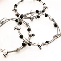 skulls guitar string bracelets