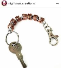 nightmair creations copper stainless keychain