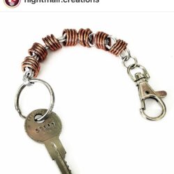 nightmair creations copper stainless keychain