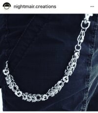 nightmair creations wallet chain nickel