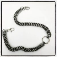 nightmair creations stainless steel wallet chain flat