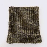 nightmair creative green/black tweed cowl scarf knit