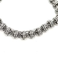 nightmair creations ladies micromaile barrel weave chain bracelet